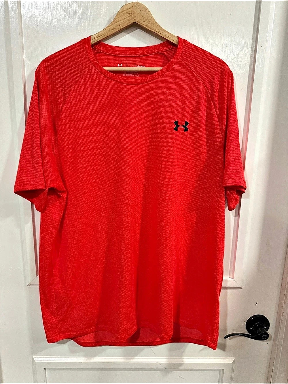 Under Armour The Tech Tee Short Sleeve Athletic Tee Red Men’s Large
